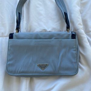 Vintage blue Prada bag